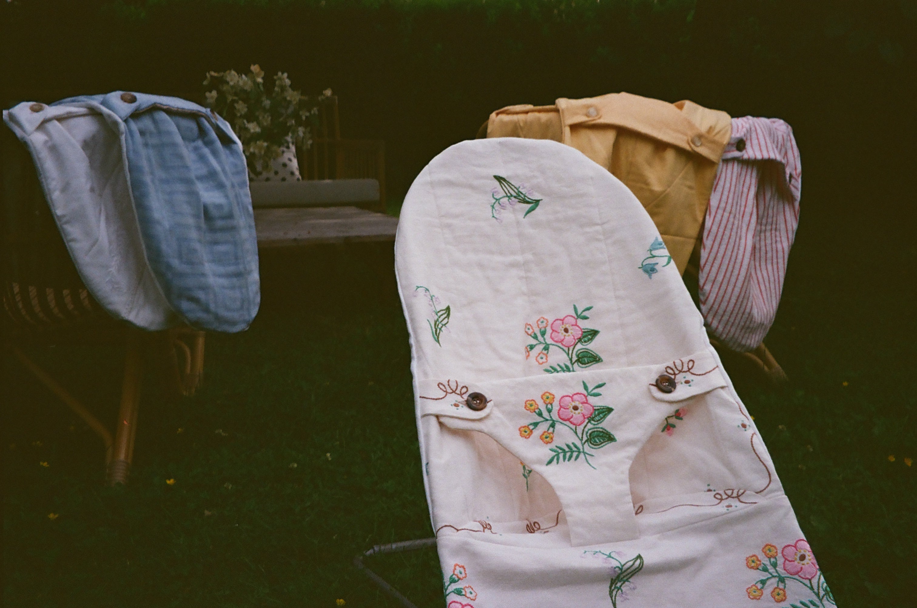Trekk til vippestol - brodert