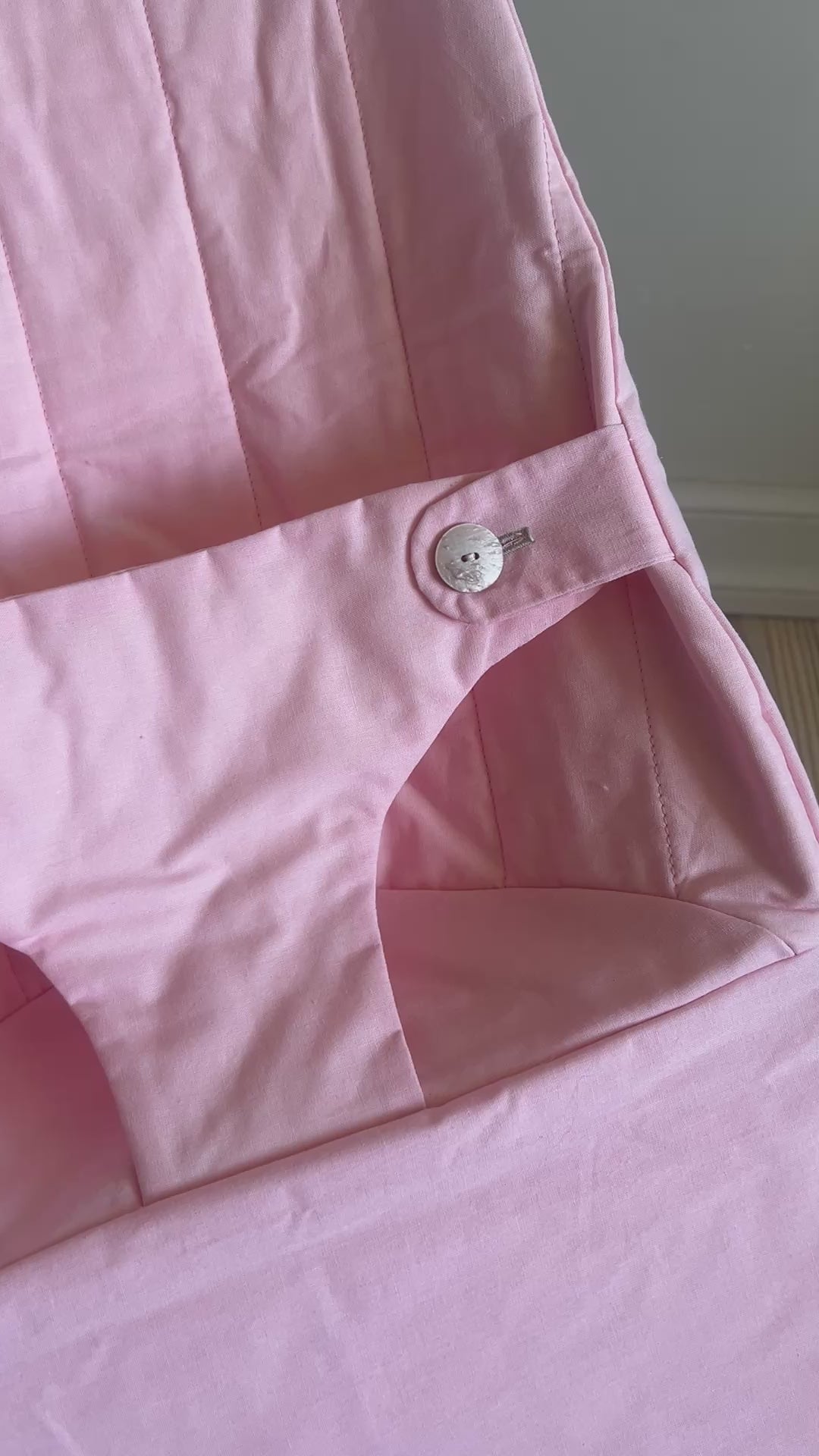 Trekk til vippestol - lys rosa