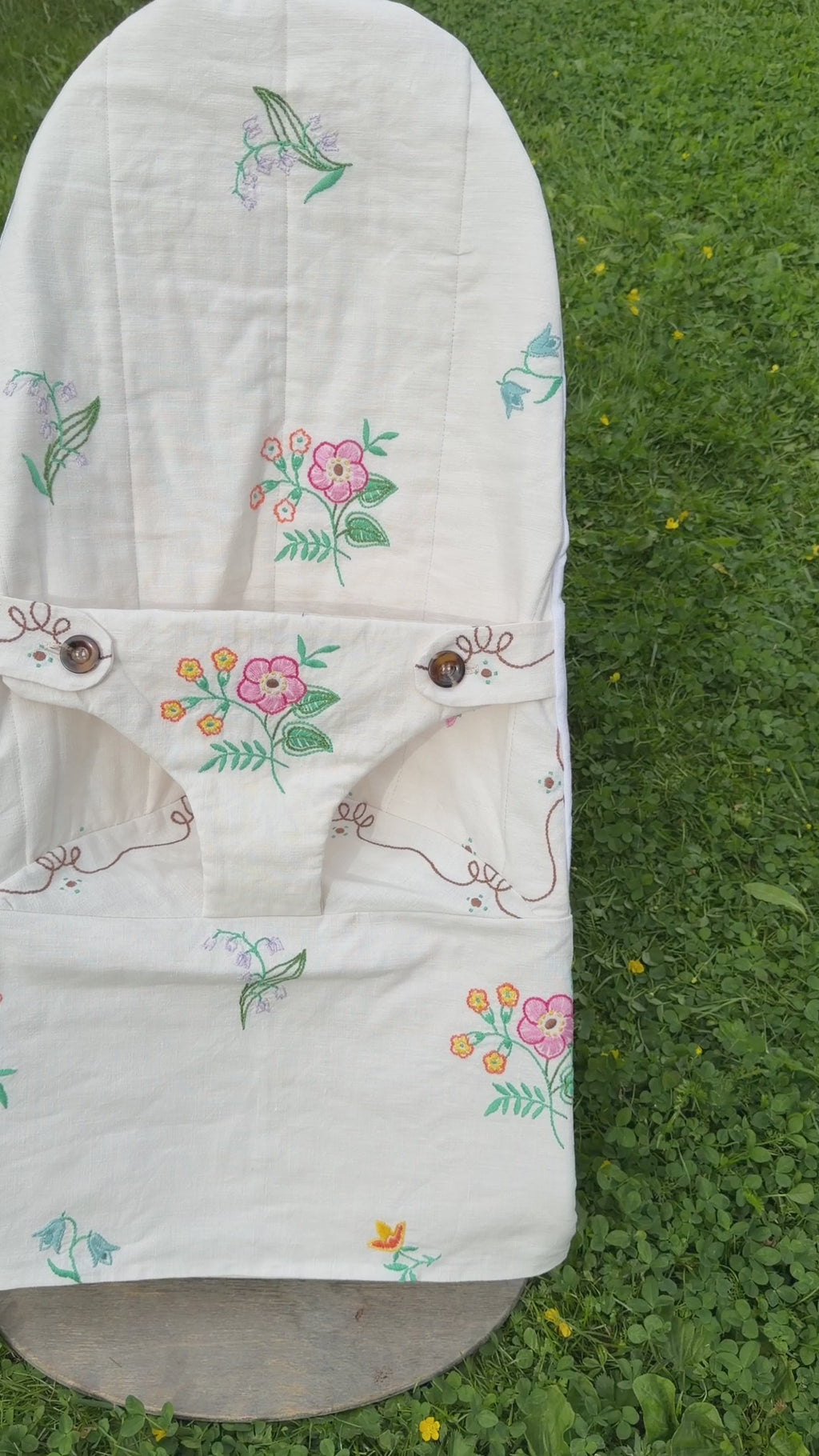 Trekk til vippestol - brodert