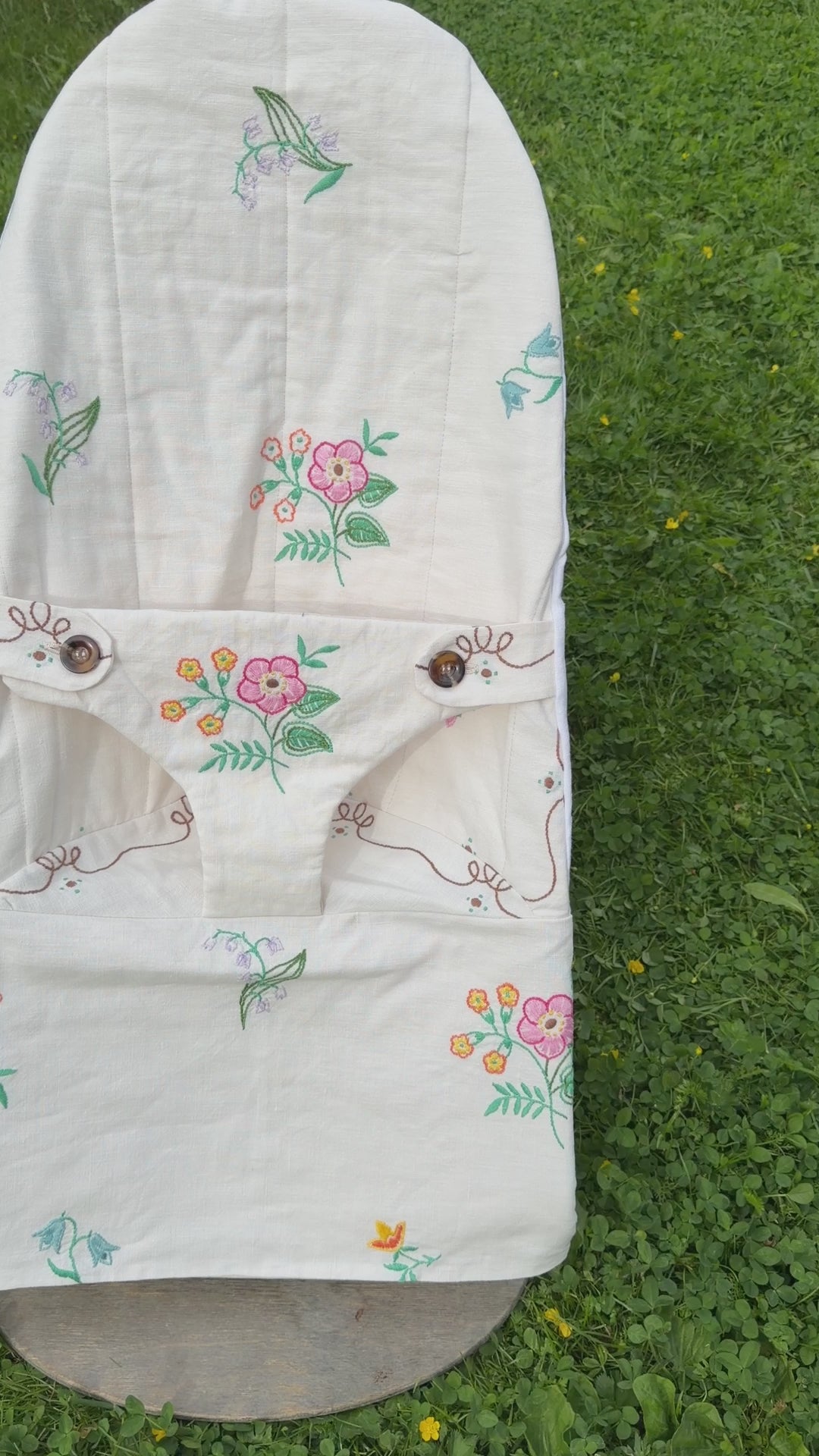 Trekk til vippestol - brodert