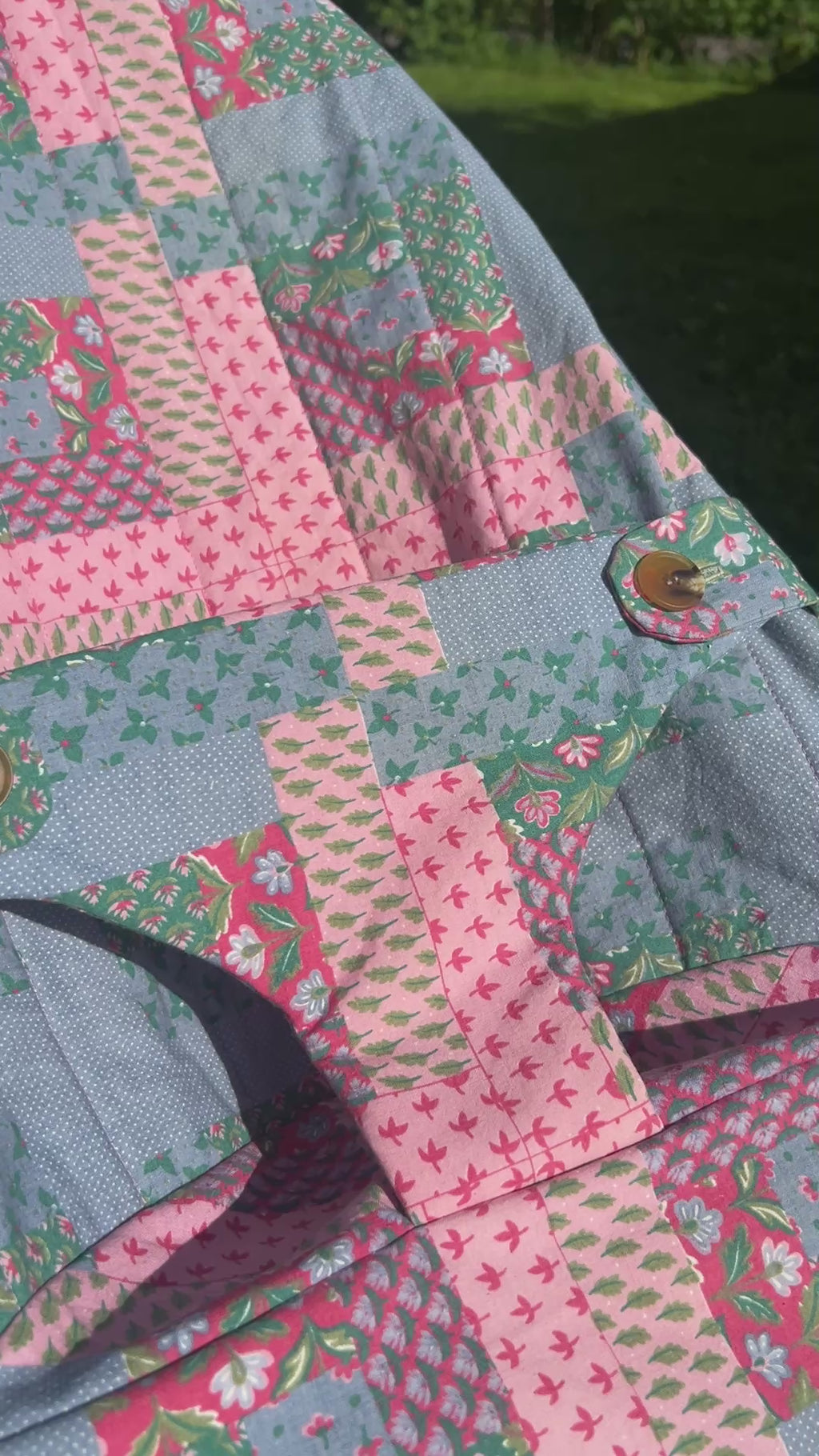 Trekk til vippestol - rosa/blå